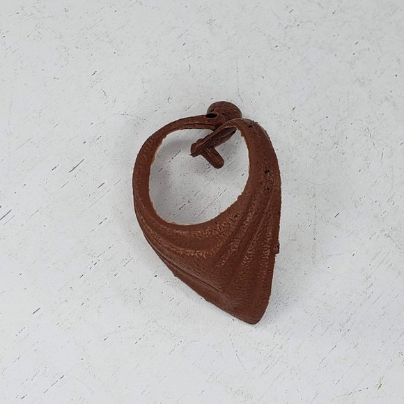 Vintage Marx Johnny West Brown Cowboy Bandana Scarf Neckerchief Toy Replacement - Picture 2 of 4